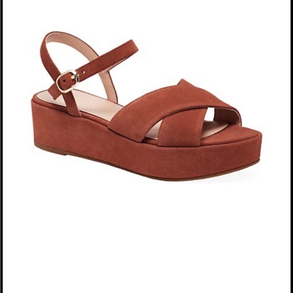 NWT Kate Spade Bunton Suede Flatform Sandals